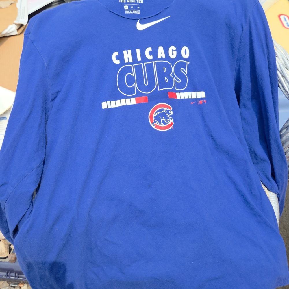 Nike Blue Chicago Cubs Long Sleeve Tee